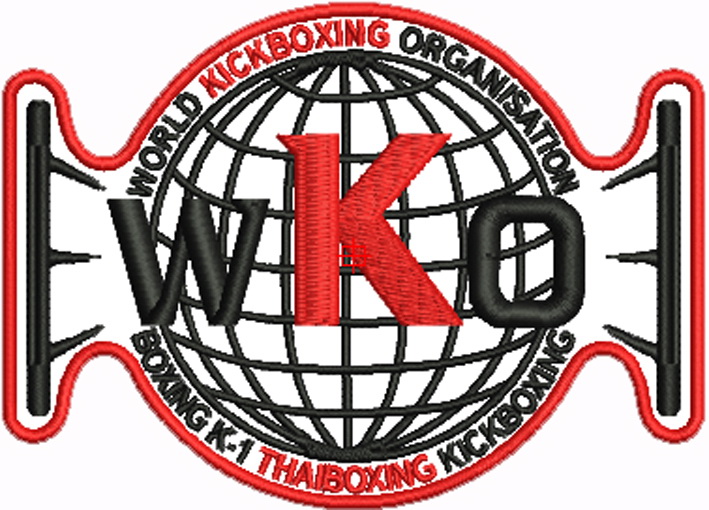 shaped embroidered badge