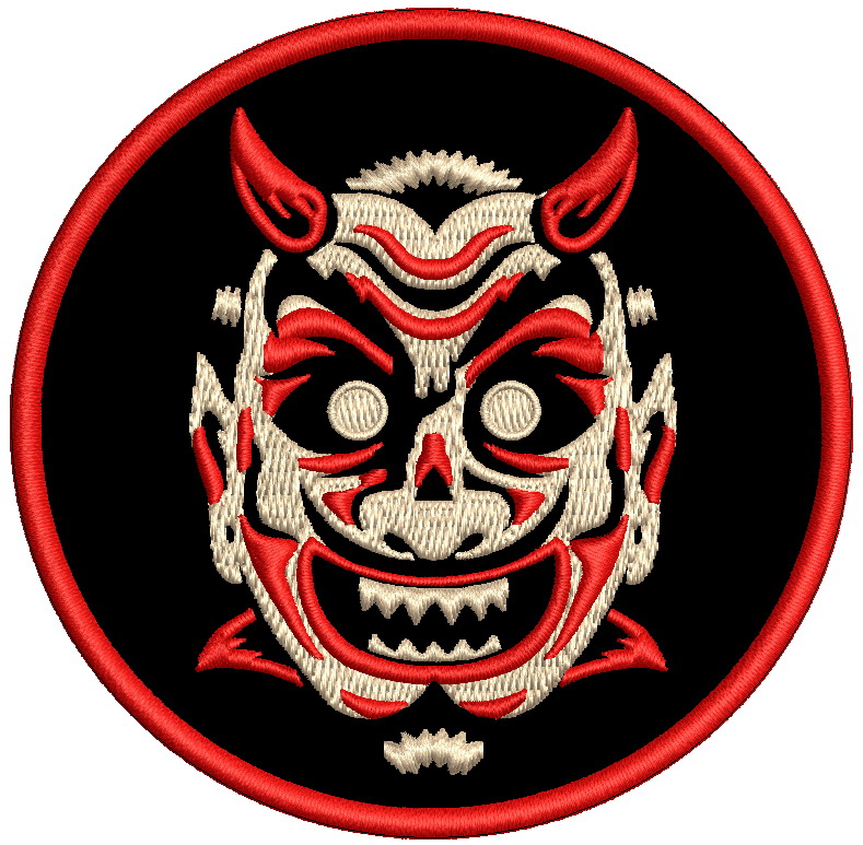 themed embroidered badge